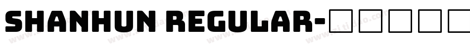 shanhun regular字体转换